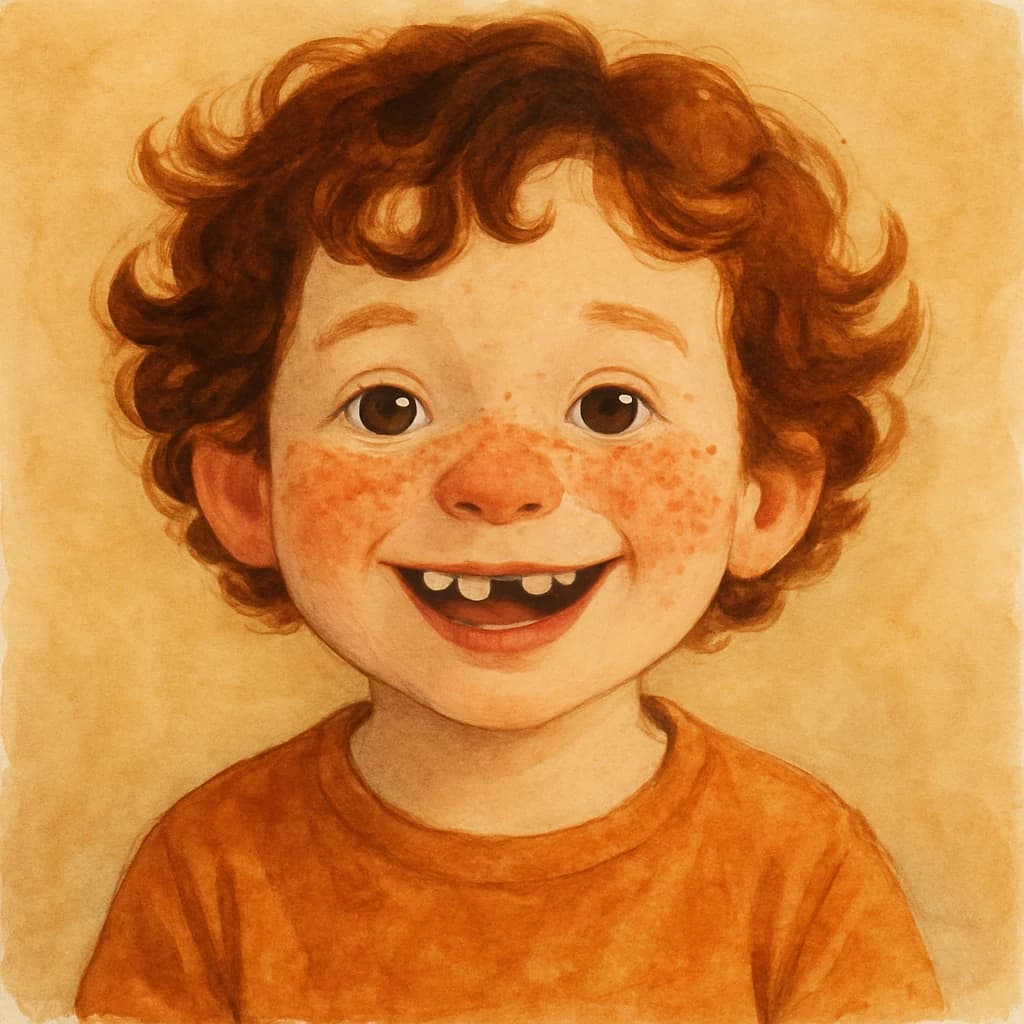 Same child reimagined as a Herofy storybook character