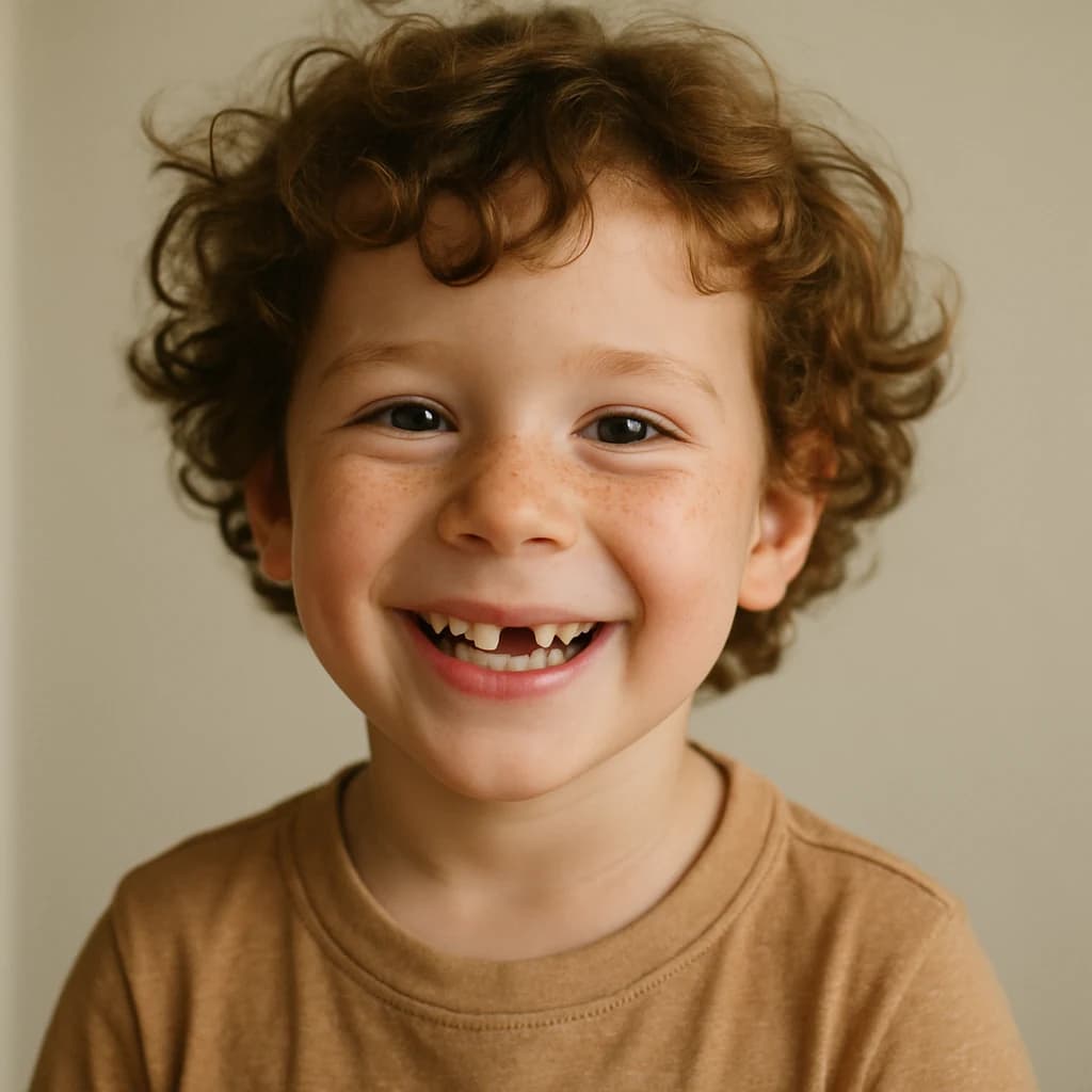 Example uploaded child photo (synthetic demo)